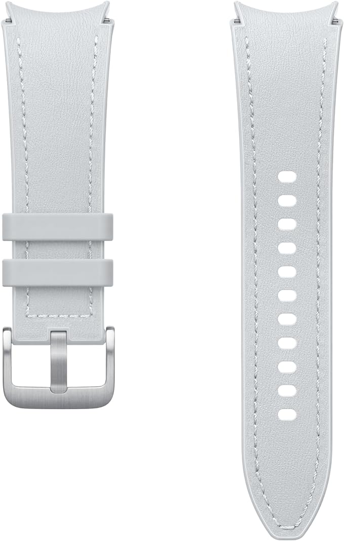 Samsung Galaxy Watch6 Hybrid Leather Band (M/L) Silver