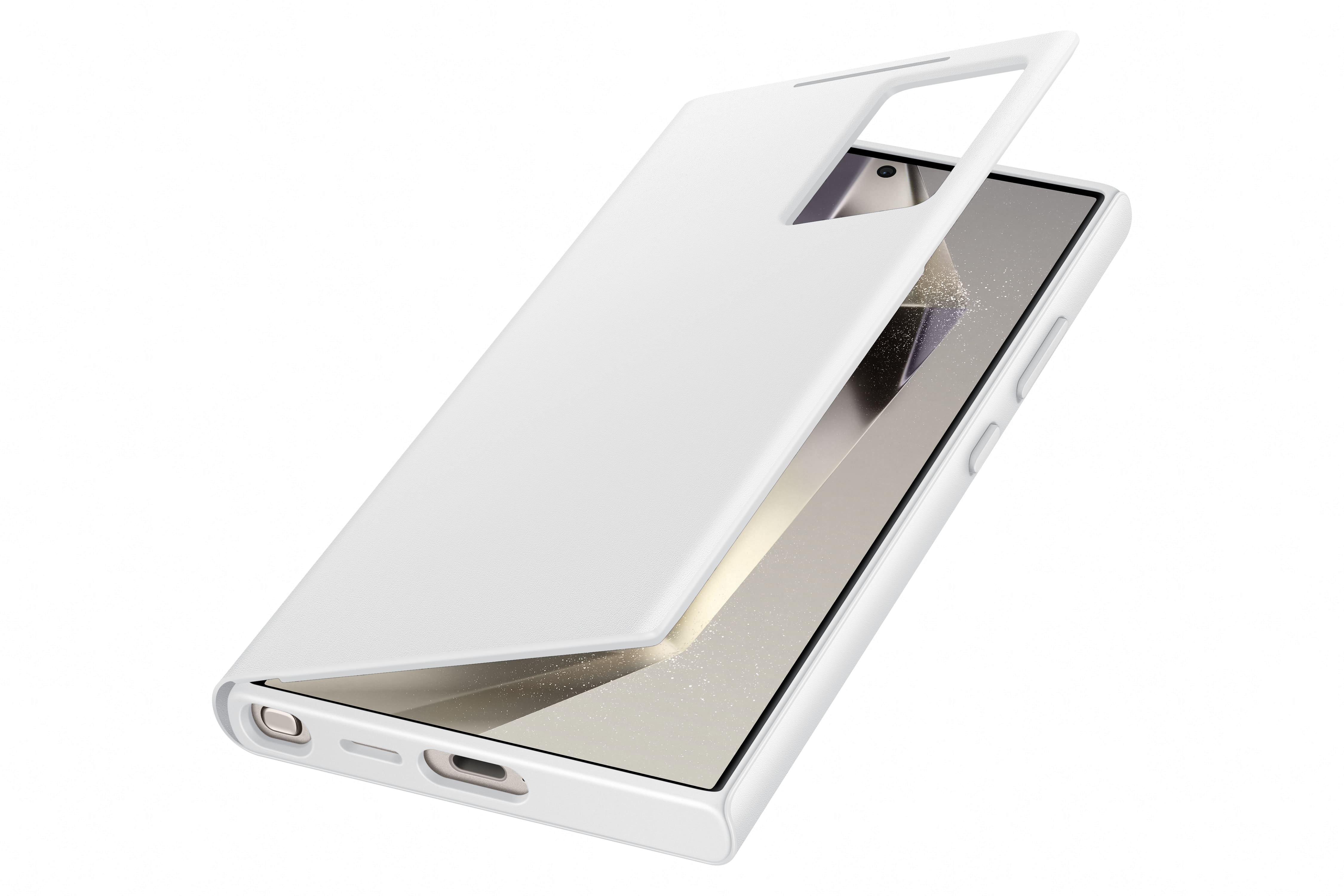 Buy Samsung Galaxy S24 Ultra Smart View Wallet Case White Online in Dubai,  UAE