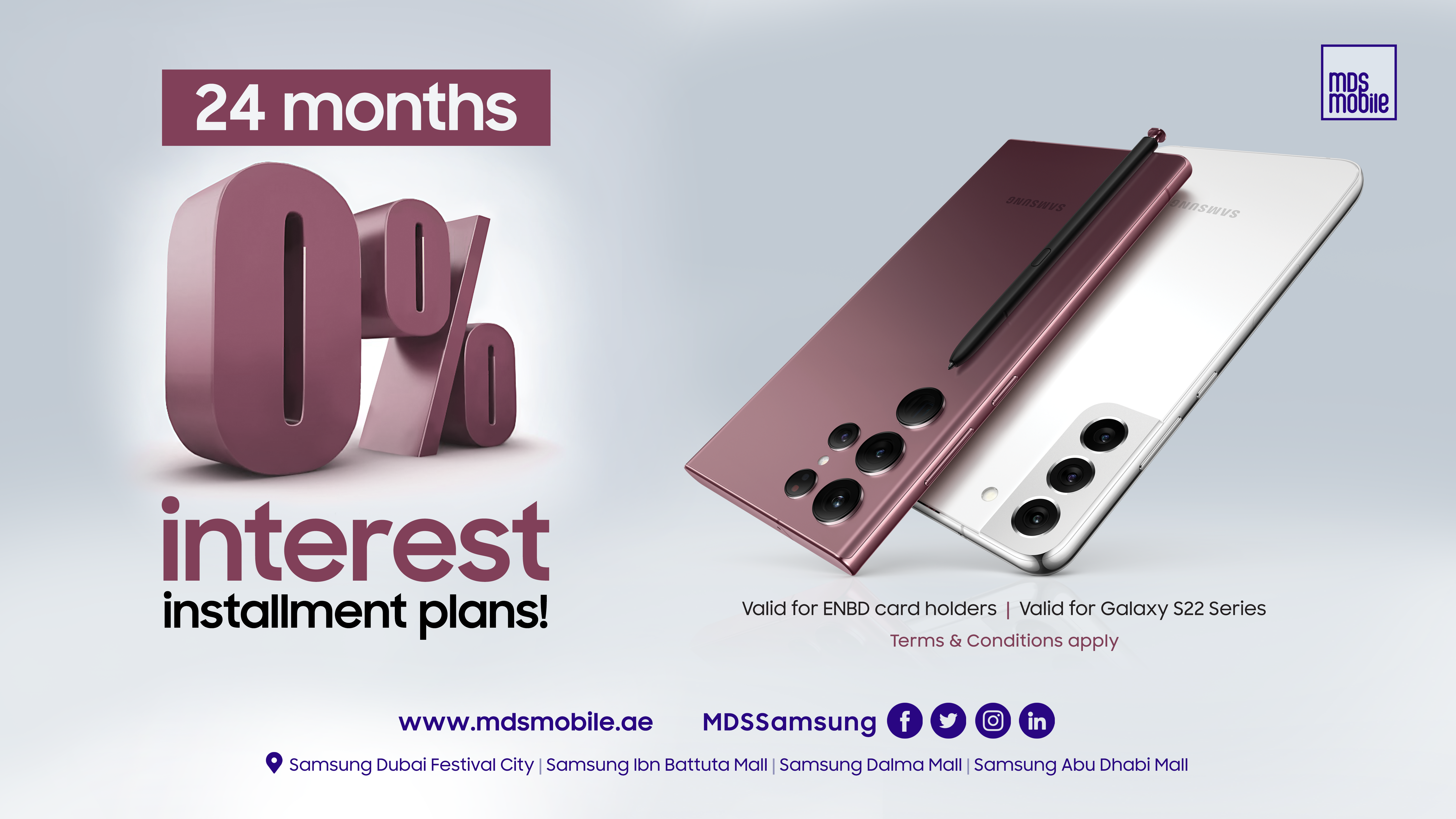 Get the Samsung Galaxy S22 series starting at just AED 133*/month