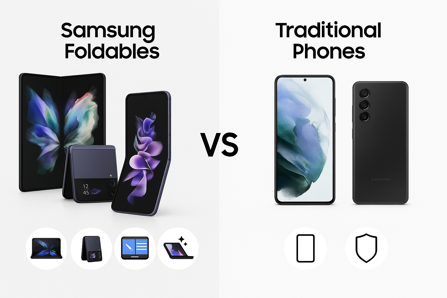 Samsung Foldables vs Traditional Phones — What’s the Difference?