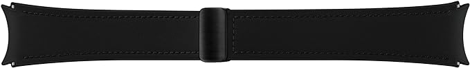Samsung Galaxy Watch6 DBuckle Hybrid Leather Band (Normal, S/M) Black