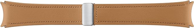 Samsung Galaxy Watch6 DBuckle Hybrid Leather Band (Normal, S/M) Camel