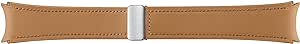 Samsung Galaxy Watch6 DBuckle Hybrid Leather Band (Slim, S/M) Camel