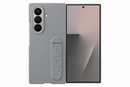 Samsung Galaxy Fold7 Silicone Grip Case with Stand Gray