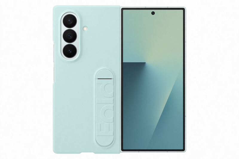 Samsung Galaxy Fold7 Silicone Grip Case with Stand Mint