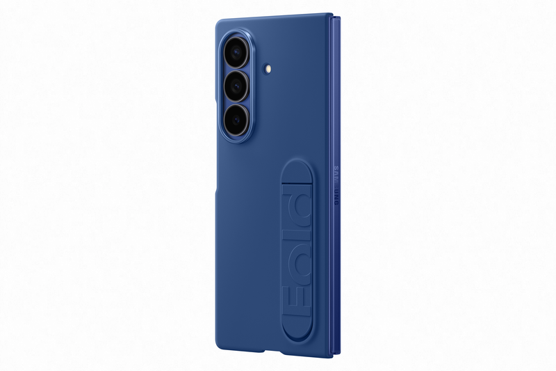 Samsung Galaxy Fold7 Silicone Grip Case with Stand Navy