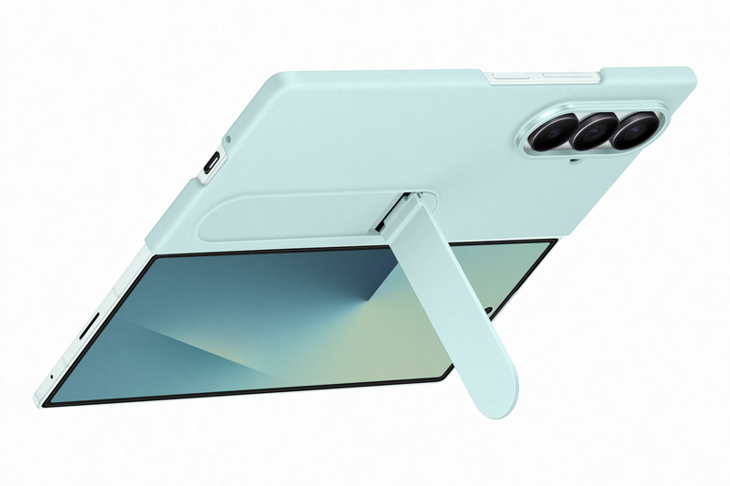 Samsung Galaxy Fold7 Silicone Grip Case with Stand Mint