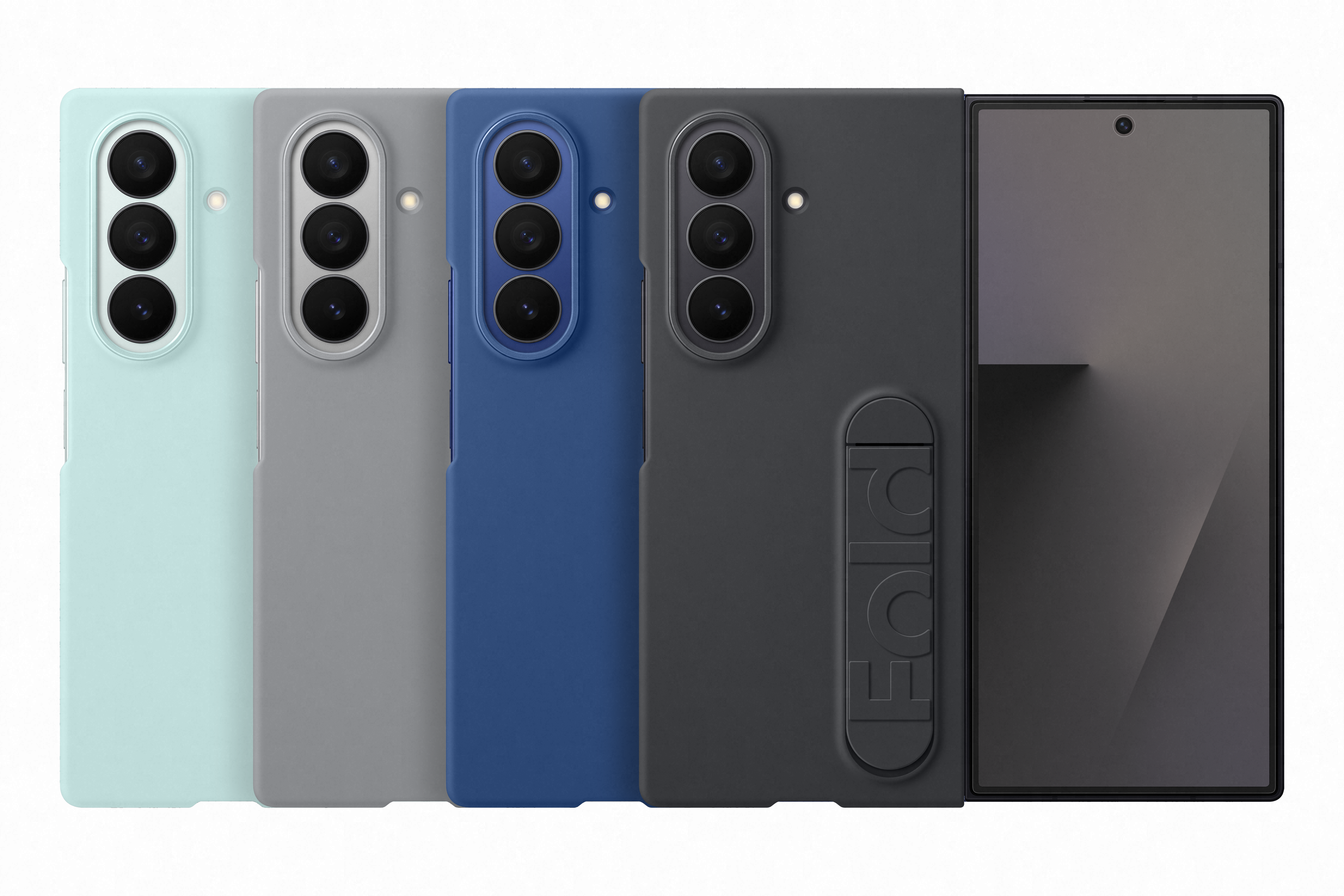 Samsung Galaxy Fold7 Silicone Grip Case with Stand Mint