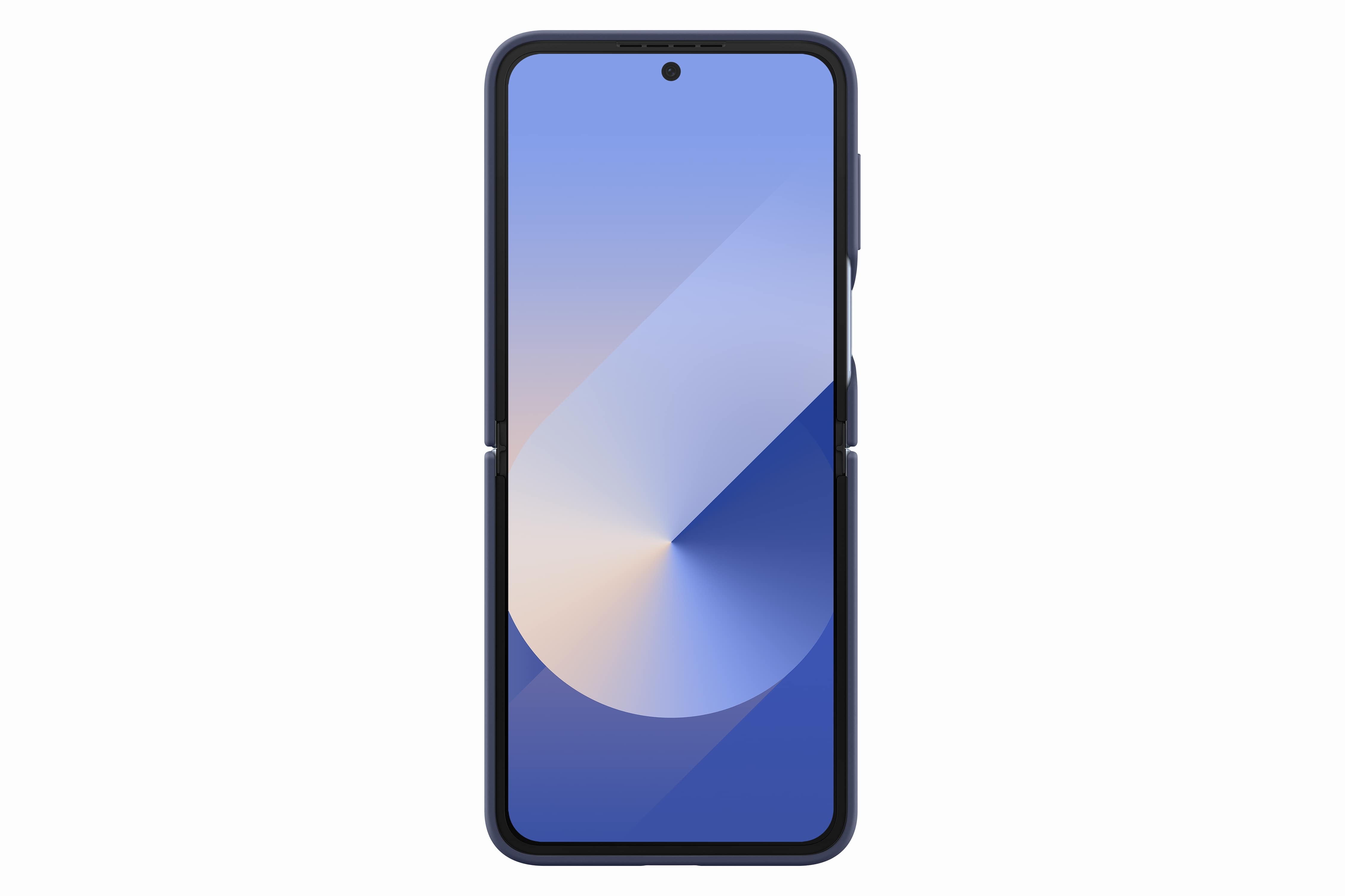 Samsung Galaxy Flip6 Silicone Case with Ring Dark Blue