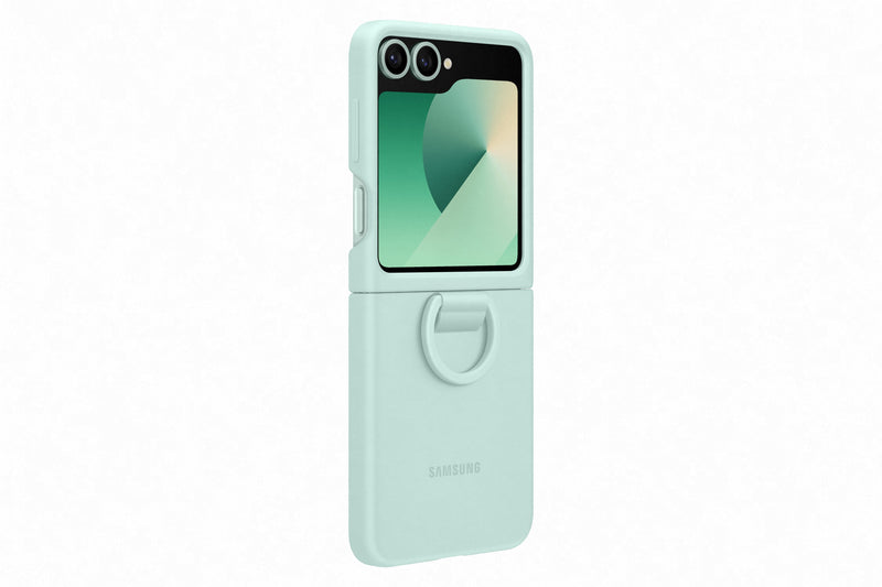 Samsung Galaxy Flip6 Silicone Case with Ring Mint