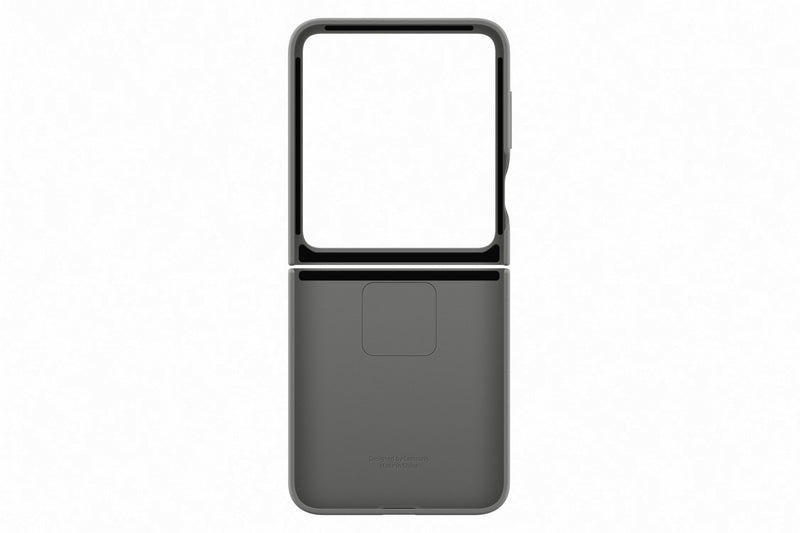 Samsung Galaxy Flip6 Silicone Case with Ring Gray