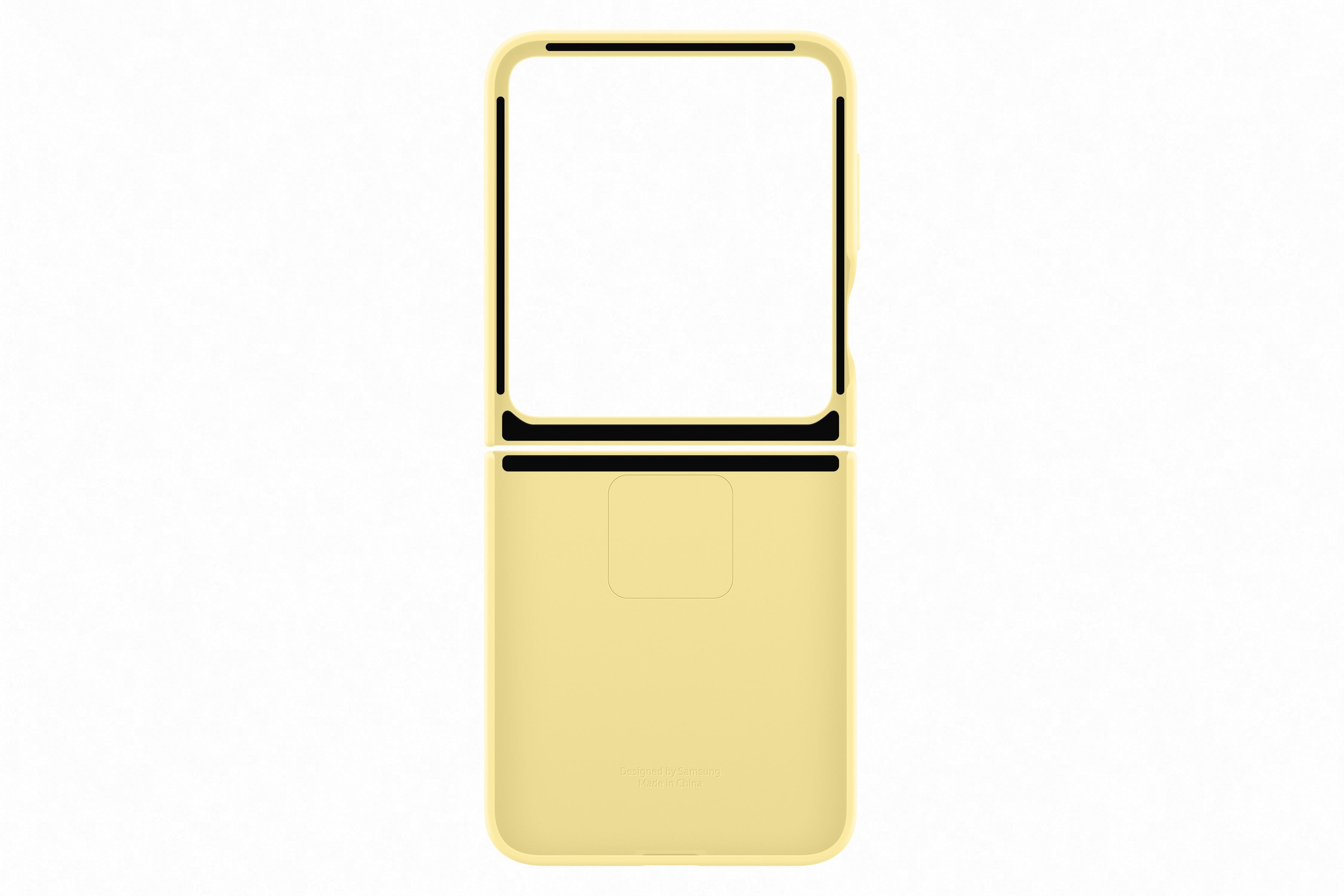 Samsung Galaxy Flip6 Silicone Case with Ring Yellow