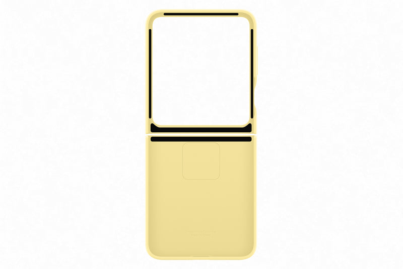 Samsung Galaxy Flip6 Silicone Case with Ring Yellow