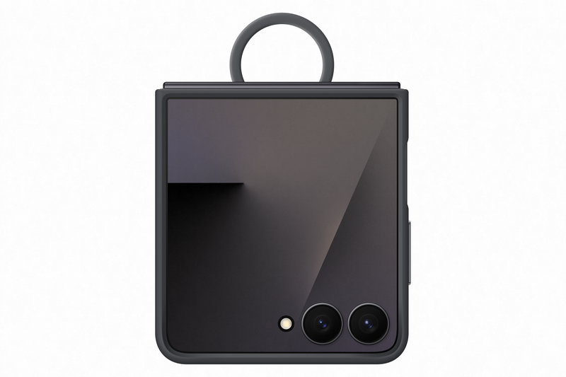 Samsung Galaxy Flip7 Ring Case Silicone Black