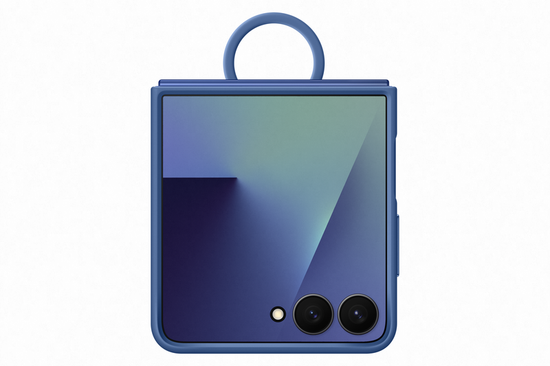 Samsung Galaxy Flip7 Ring Case Silicone Navy