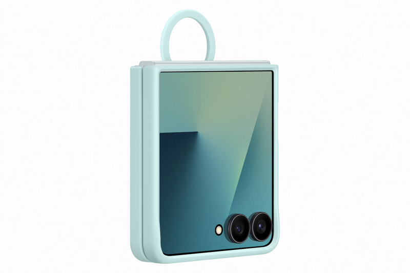 Samsung Galaxy Flip7 Ring Case Silicone Mint