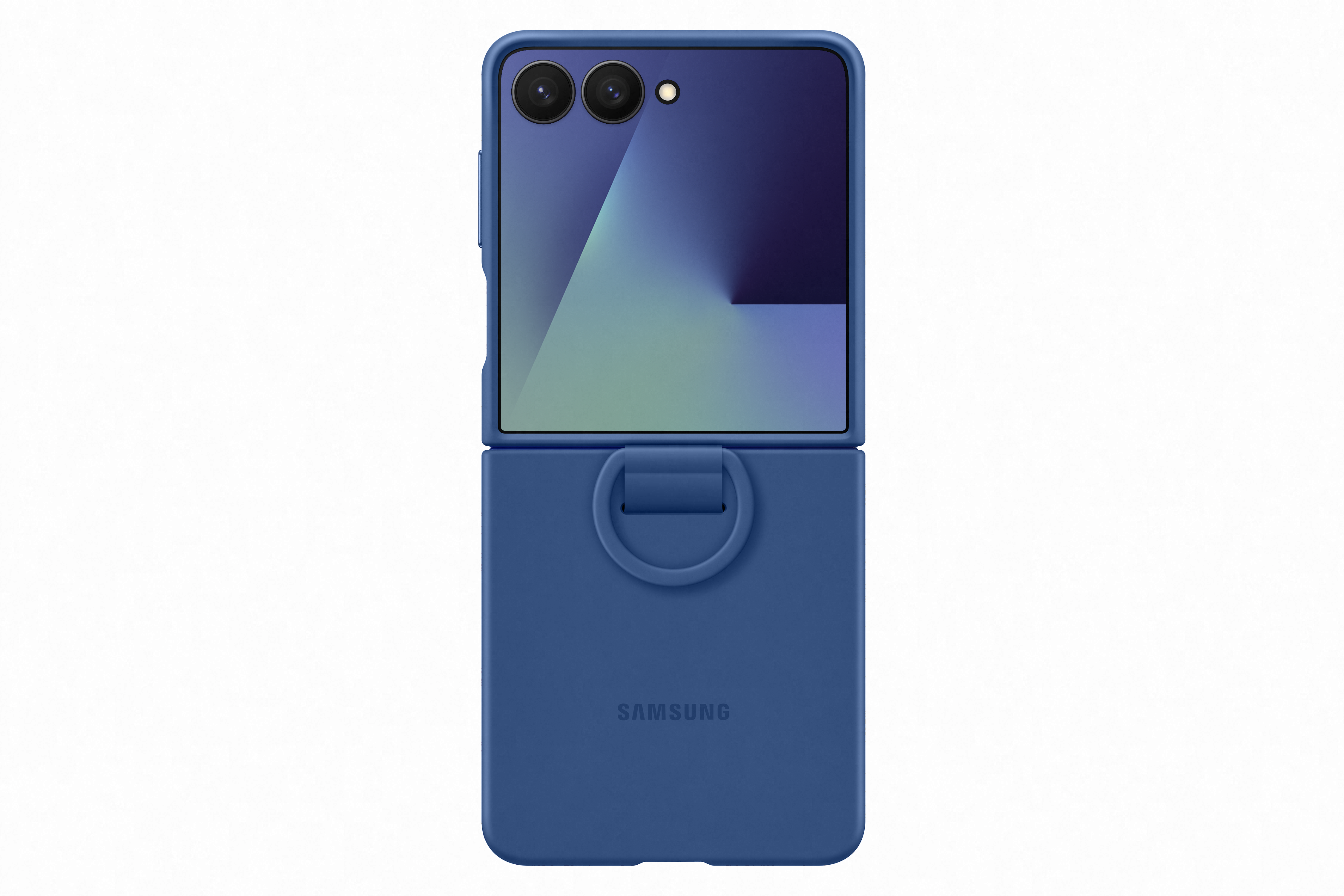 Samsung Galaxy Flip7 Ring Case Silicone Navy