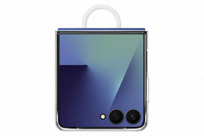 Samsung Galaxy Flip7 Ring Case Clear Transparent
