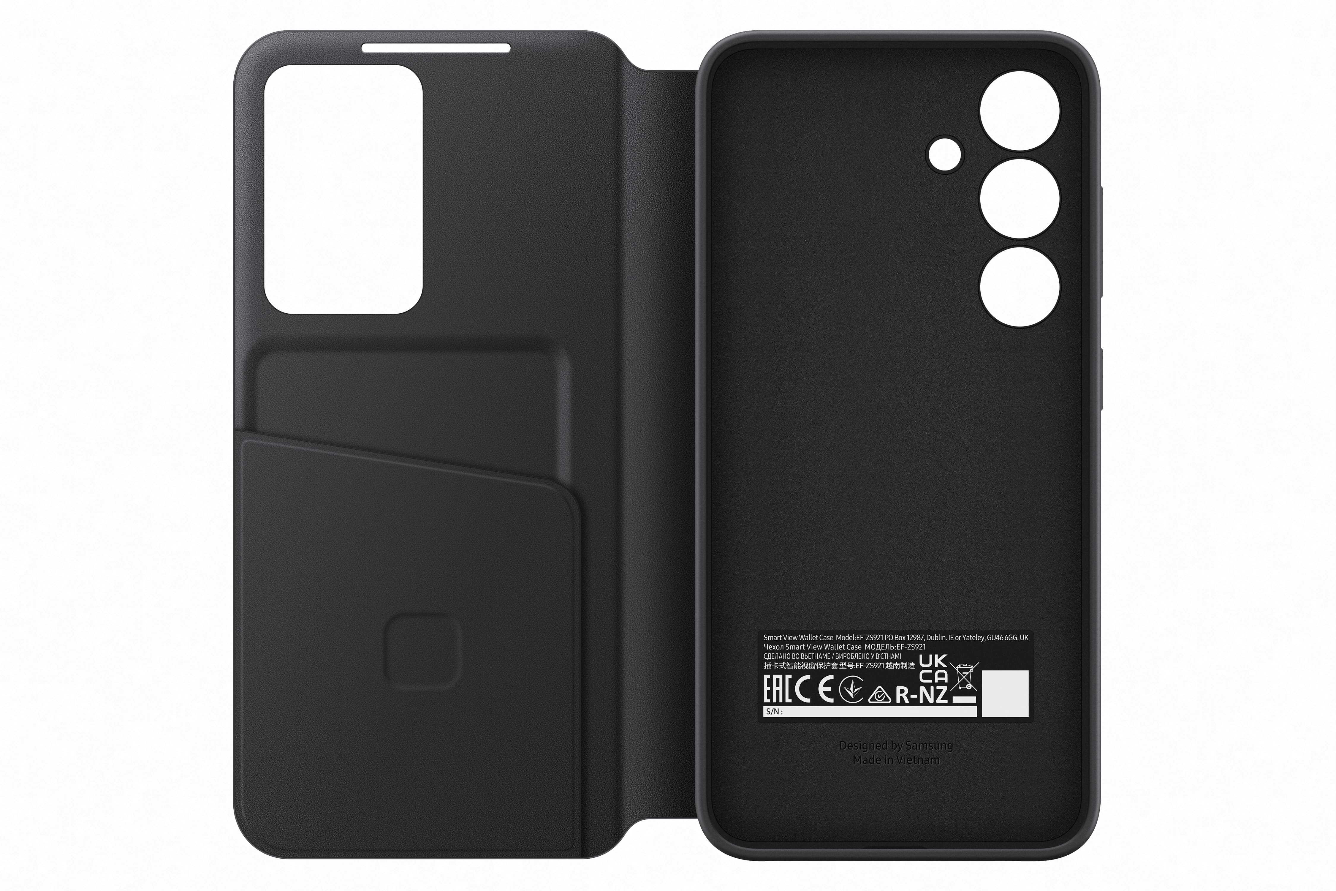 Samsung Galaxy S24 Smart View Wallet Case Black