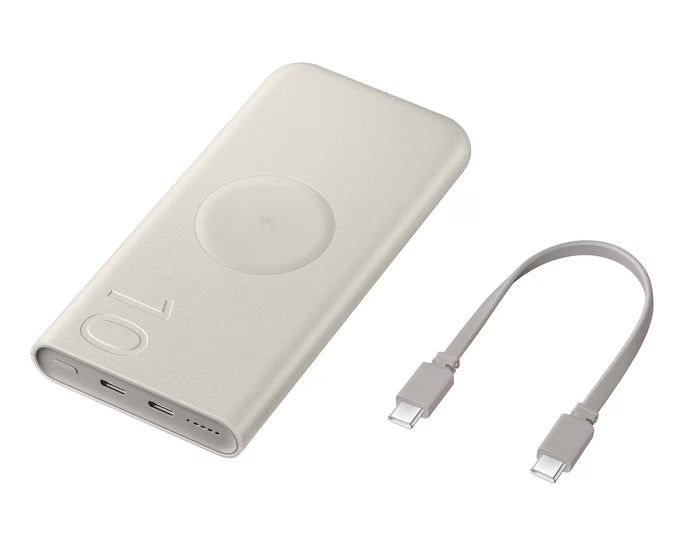 Wireless Battery Pack 10,000mAh  Beige