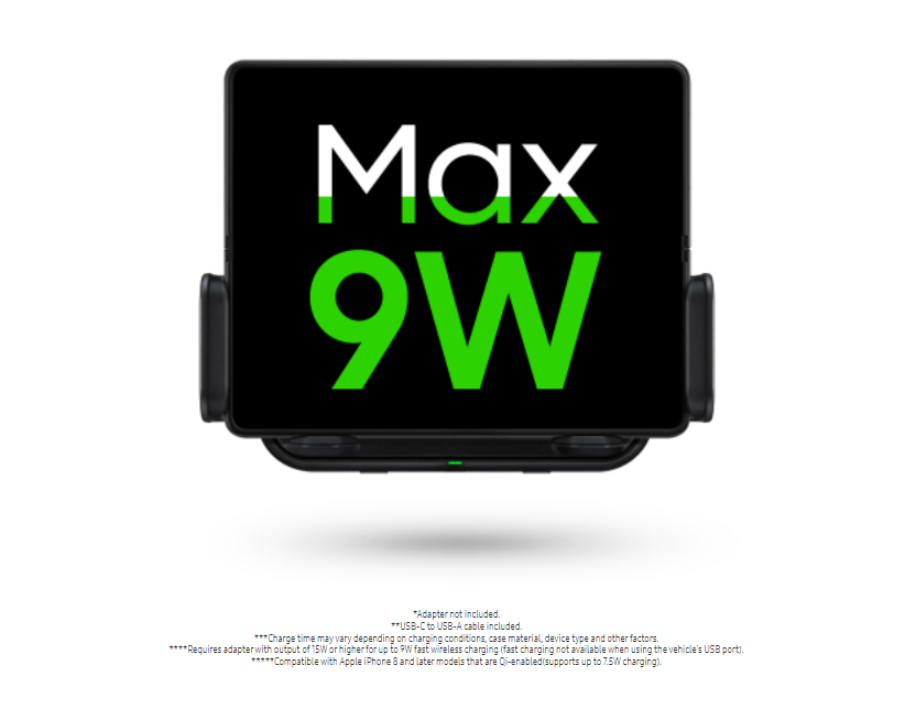 Samsung wireless car charger Black