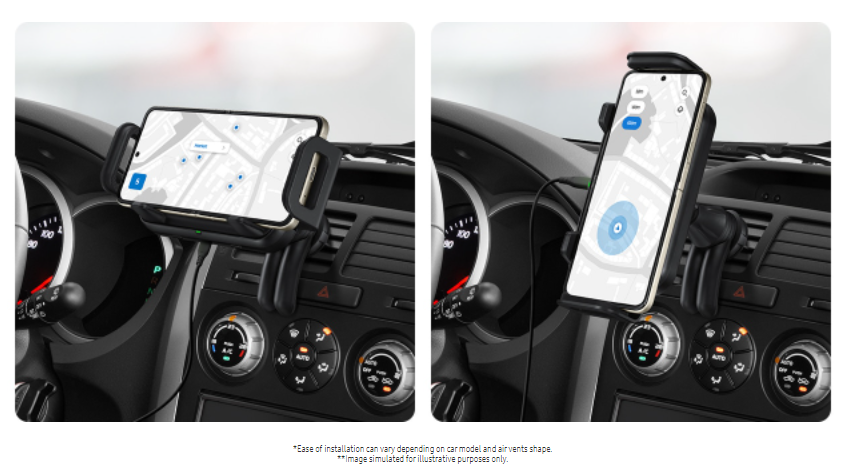 Samsung wireless car charger Black