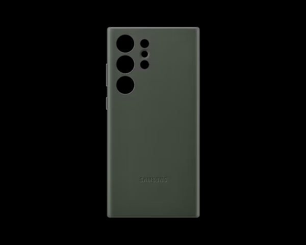 S23 Ultra Leather Cover Green