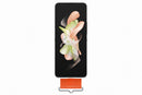 Samsung Galaxy Flip 4 Silicone Cover with Strap White