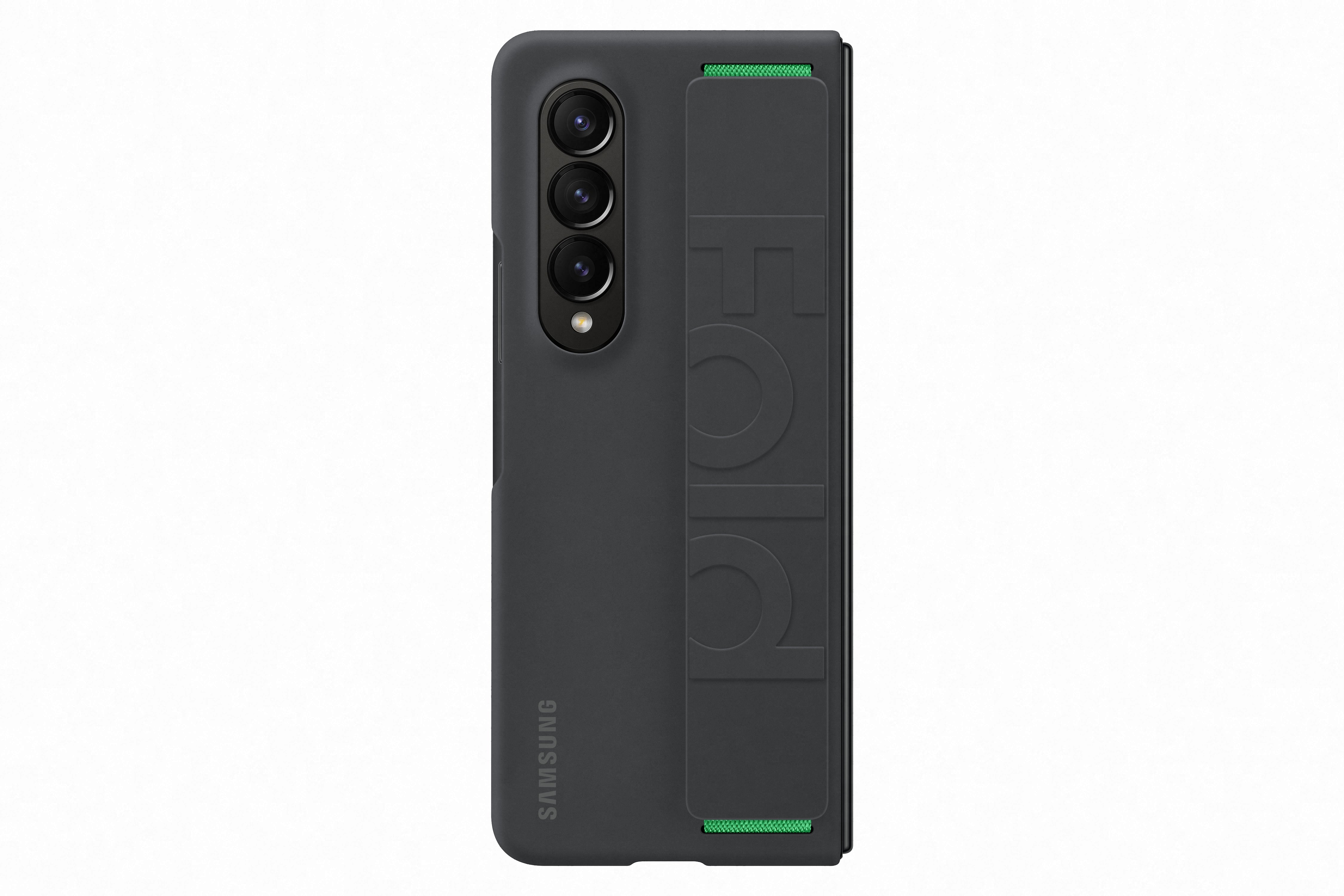 Samsung Galaxy Fold 4 Silicone Grip Cover Black