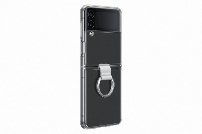 Samsung Galaxy Flip 4 Clear Cover with Ring Transparent