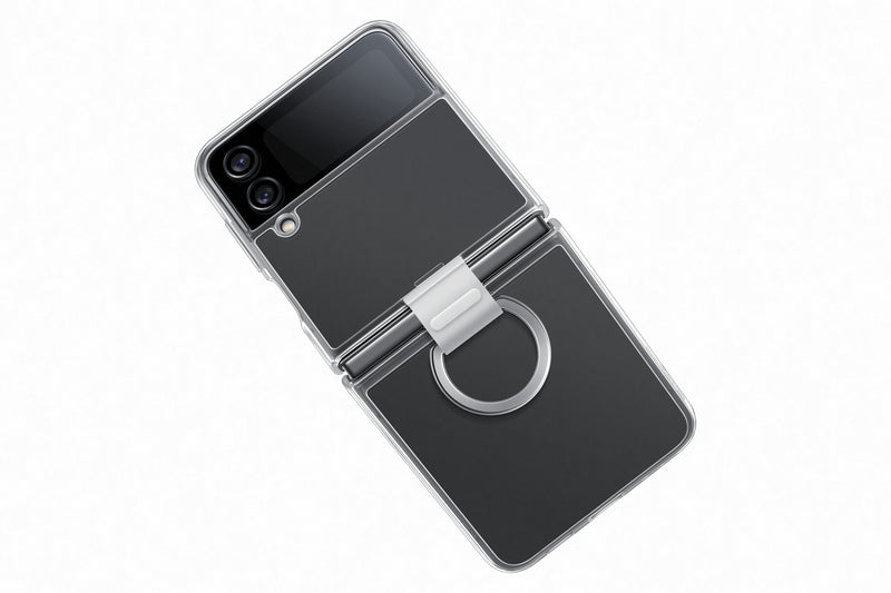Samsung Galaxy Flip 4 Clear Cover with Ring Transparent