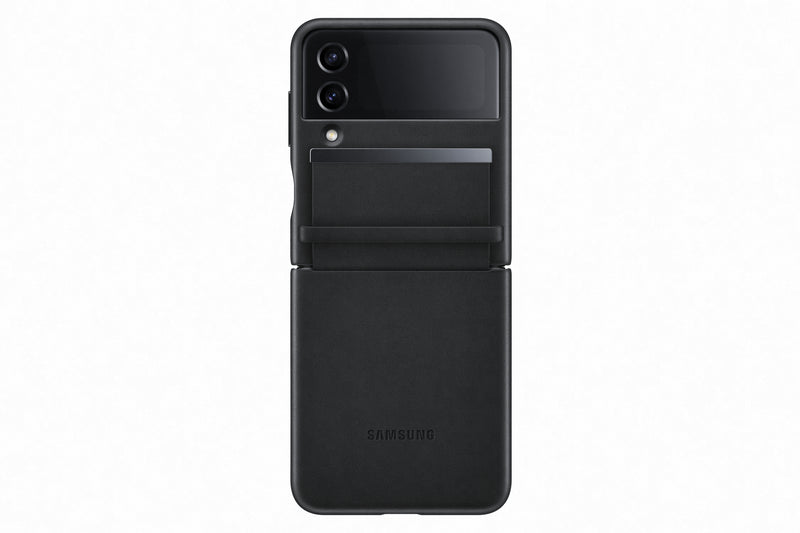 Samsung Galaxy Flip 4 Flap Leather Cover Black