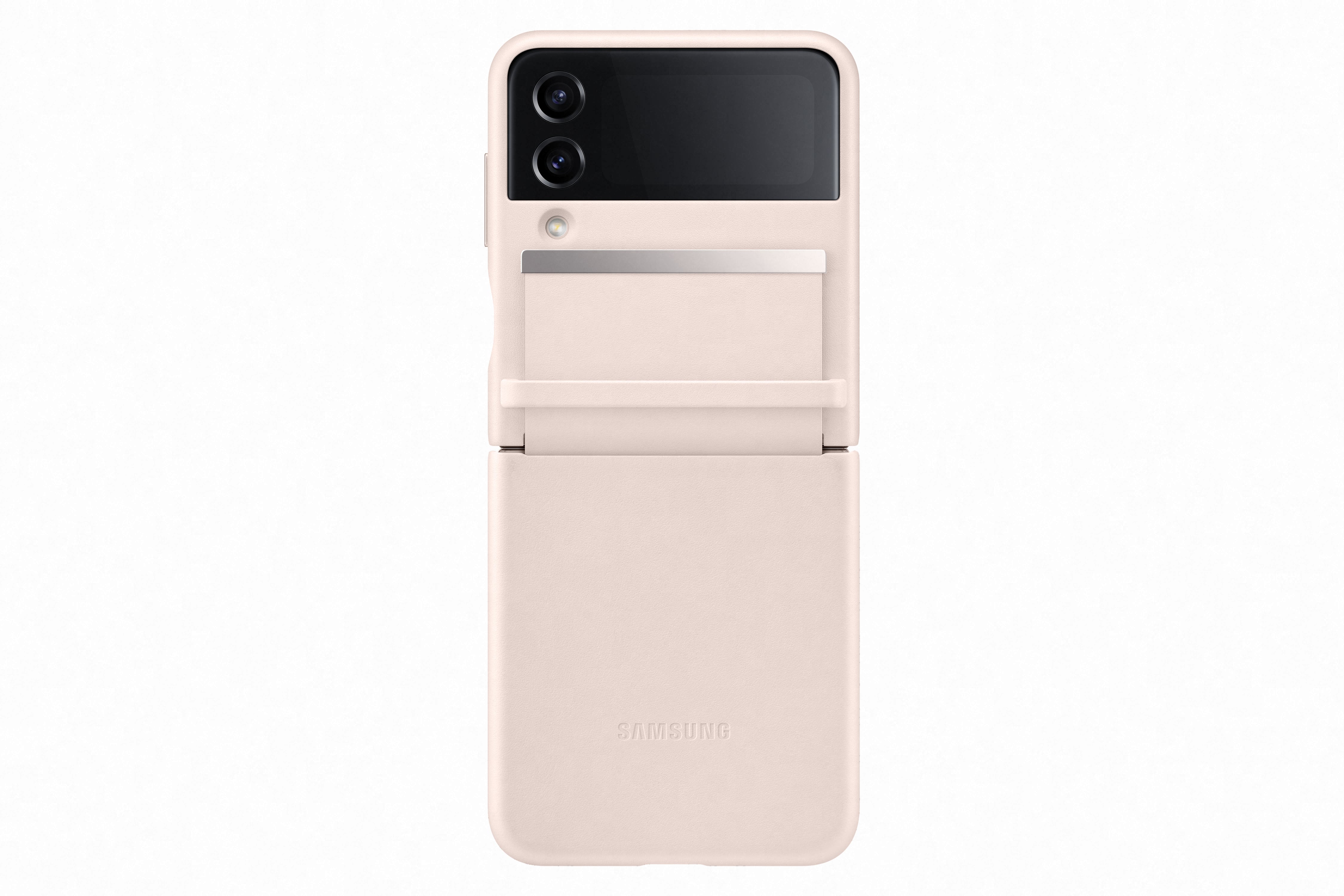 Samsung Galaxy Flip 4 Flap Leather Peach Cover