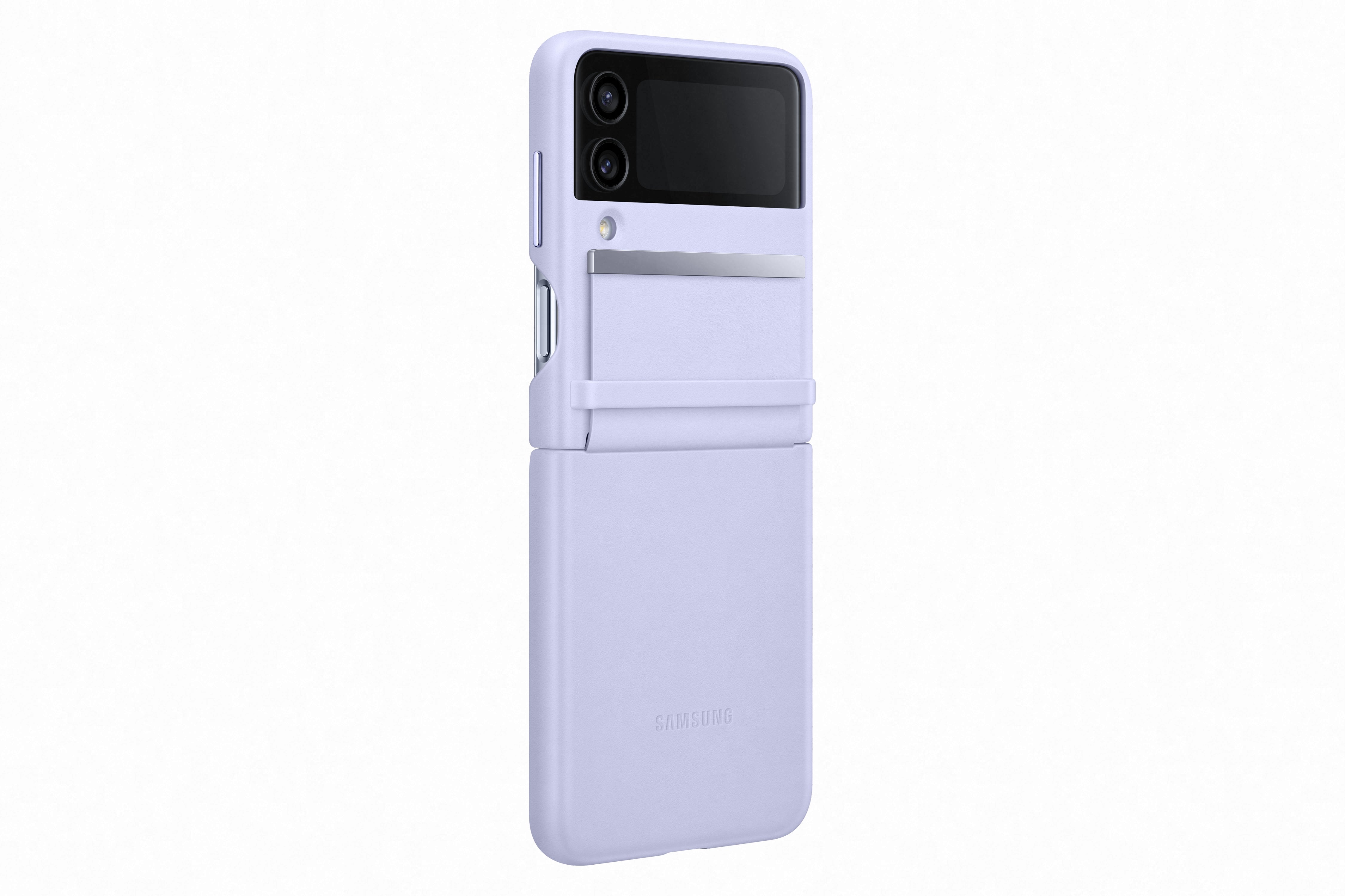Samsung Galaxy Flip 4 Flap Leather Cover Serenity Purple