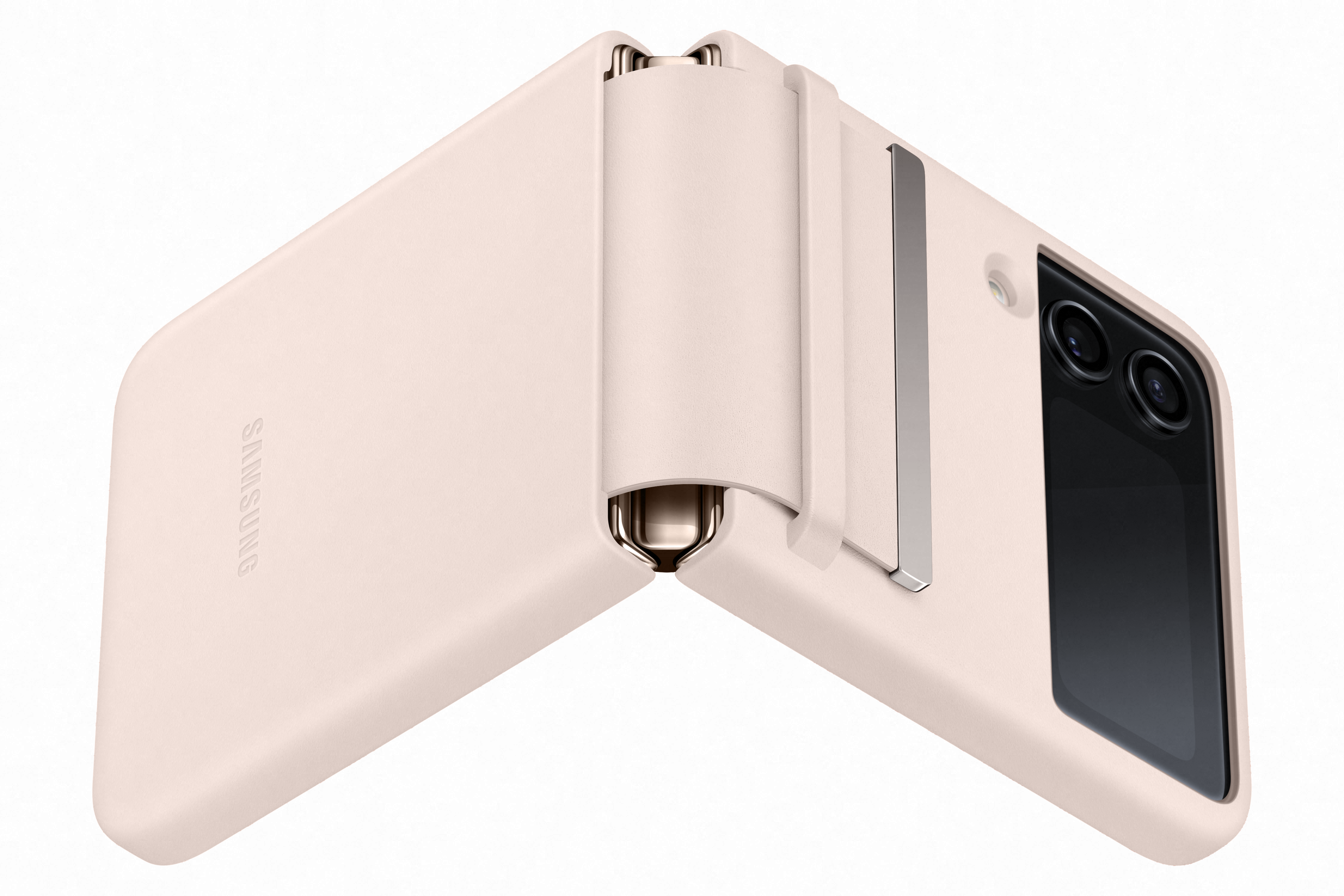 Samsung Galaxy Flip 4 Flap Leather Peach Cover