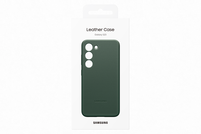 S23 Leather Cover Green Case