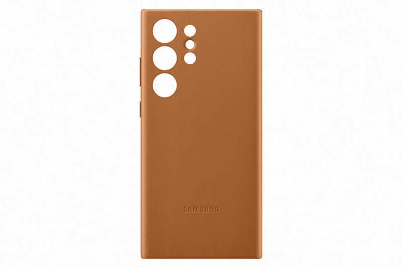 S23 Plus Leather Cover Brown Case